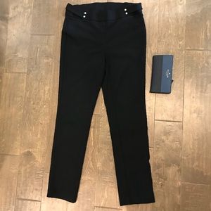 Rafaella Cropped Black Slacks
